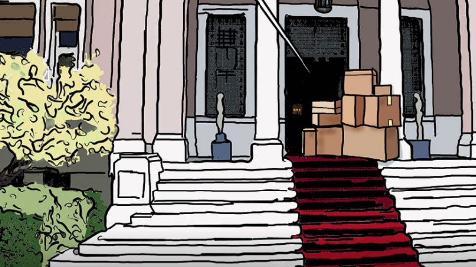 Νέο καυστικό σκίτσο του Αρκά-Η «μετακόμιση» του ΣΥΡΙΖΑ από το Μαξίμου – «Το ηθικό πλεονέκτημα το πακετάρισες;» (φώτο)