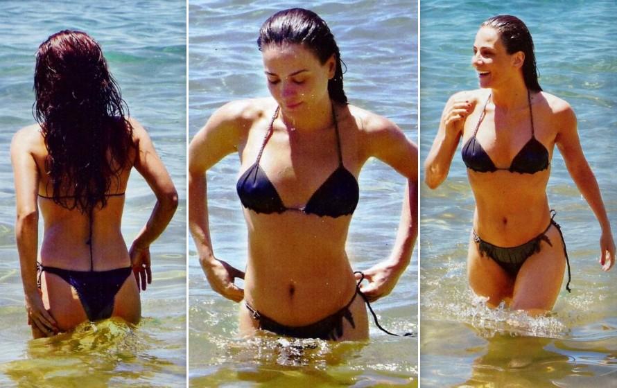 Η εμφάνιση της Δήμητρας Ματσούκα με μαγιό που «αναστάτωσε» τους λουόμενους (φώτο)