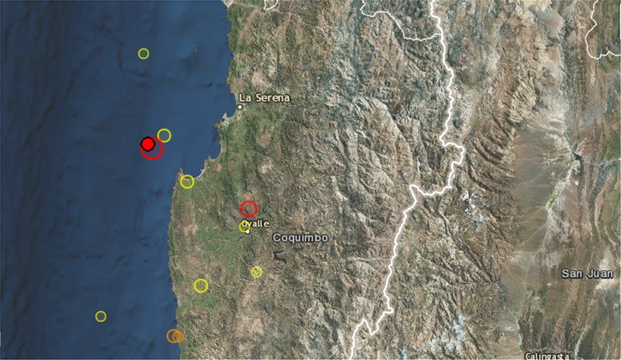 Ισχυρός σεισμός 6,5 Ρίχτερ στη Χιλή