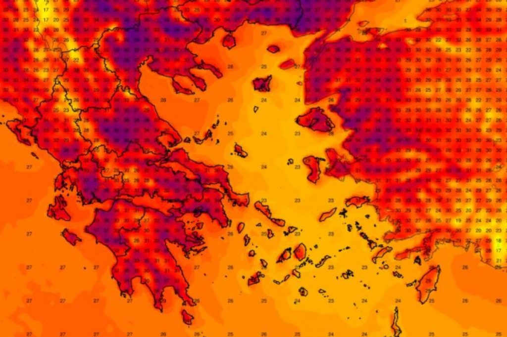 Πήρε «φωτιά» το θερμόμετρο – Εφτασε τους 38 βαθμούς – Τι καιρό θα κάνει το Σάββατο – Αναλυτική πρόγνωση