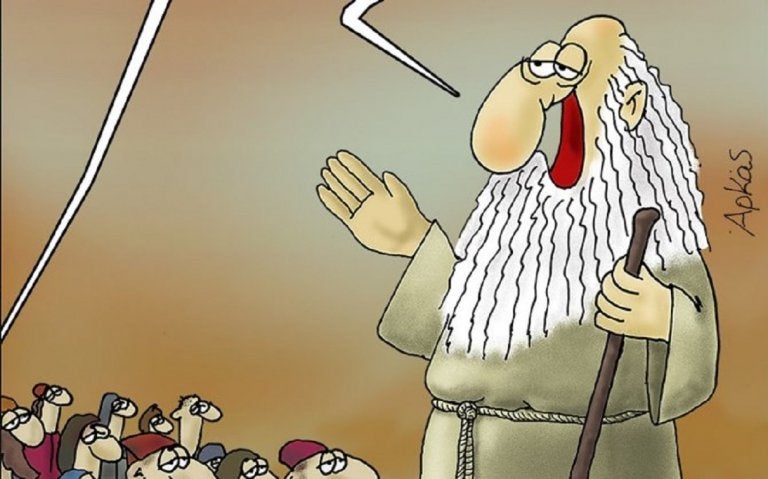 «Σκληρό» σκίτσο του Αρκά για τον τρόπο που σκέφτονται οι Έλληνες ψηφοφόροι
