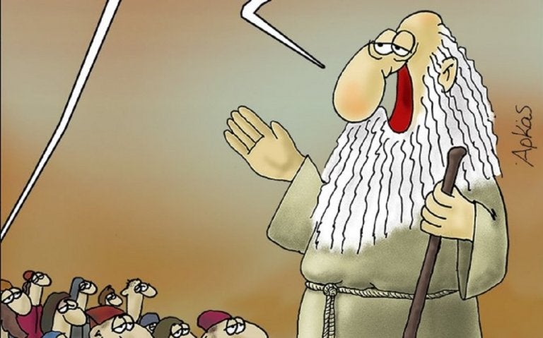 «Σκληρό» σκίτσο του Αρκά για τον τρόπο που σκέφτονται οι Έλληνες ψηφοφόροι