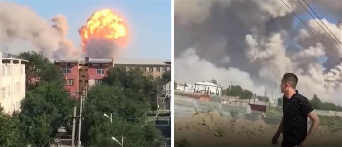 Εκρήξεις σε αποθήκη πυρομαχικών στο Καζακστάν: Εκκενώθηκε ολόκληρη πόλη – Ένας νεκρός (βίντεο)