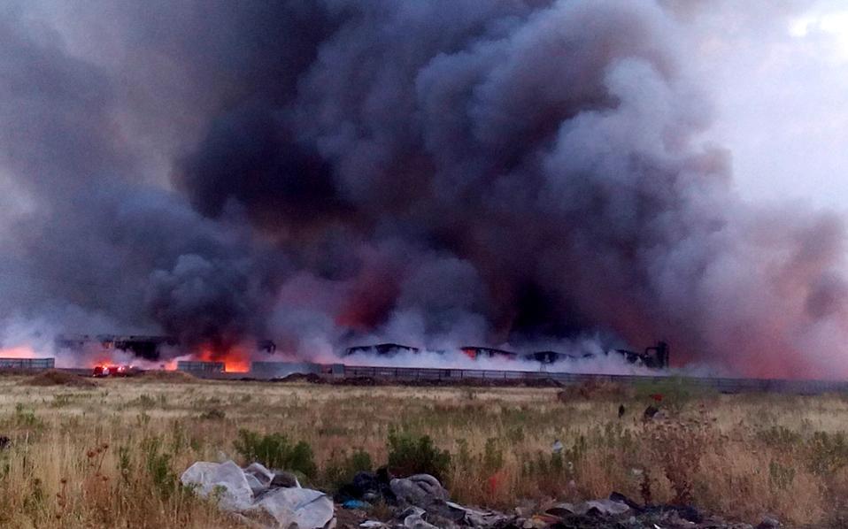 Φωτιά  ξέσπασε στον Ασπρόπυργο