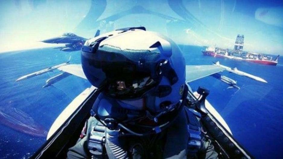 Συνοδεία τουρκικών οπλισμένων F-16 πραγματοποιεί το ταξίδι του το «Γιαβούζ» (φωτό)