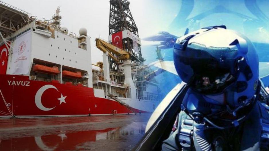 Βίντεο: Τουρκικά F-16 πετούν πάνω από το «Γιαβούζ» & την «Μπάρμπαρος» στην Καρπασία