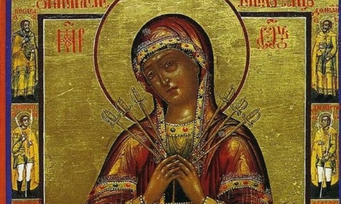 Η θαυματουργή Παναγία με τα επτά σπαθιά – Η πιο ασυνήθιστη εικόνα της Θεοτόκου! (φώτο)