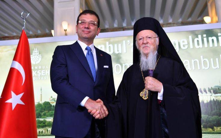 Ο Οικουμενικός Πατριάρχης Βαρθολομαίος επισκέφθηκε τον Ε.Ιμάμογλου – Τι ζήτησε από τον νέο δήμαρχο Κωνσταντινούπολης