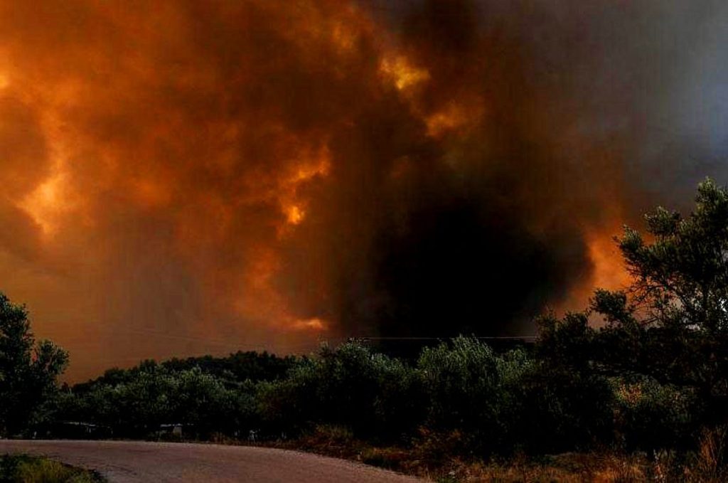 Πυρκαγιά λίγο έξω από τη Θεσσαλονίκη – Παραλίγο να επεκταθεί σε εργοστάσιο μεταλλικών κατασκευών (βίντεο-φωτο)