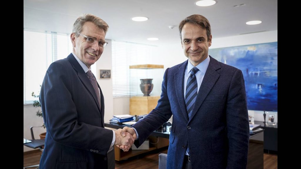 Τζέφρι Πάιατ στον Κυριάκο Μητσοτάκη: «Οι Ηνωμένες Πολιτείες σας εύχονται κάθε επιτυχία» (φωτο)