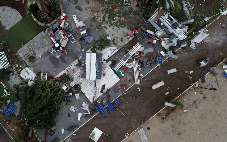 Εικόνες βγαλμένες από πολεμική ταινία – Οι καταστροφές στη Χαλκιδική από ψηλά