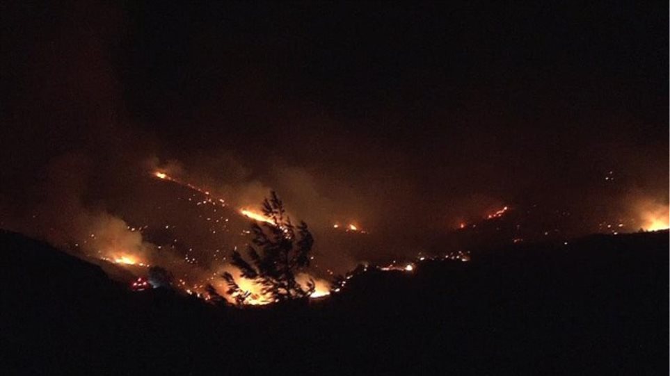 Φωτιά στον Παρνασσό κοντά σε κατασκήνωση με 150 παιδιά