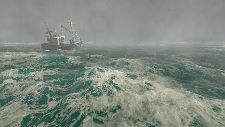 Χαλκιδική: Συγκλονιστικό βίντεο από τη μάχη καϊκιού με τα κύματα