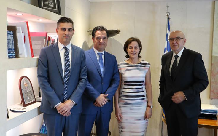 Συνάντηση Άδωνι Γεωργιάδη με την πρέσβειρα του Ισραήλ στην Ελλάδα