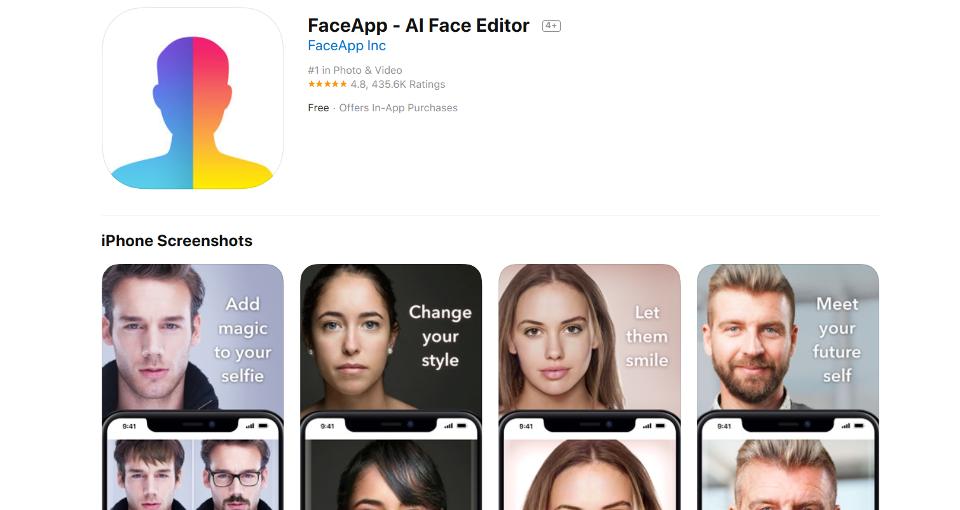 To FaceApp δηλώνει ότι δεν μοιράζεται δεδομένα χρηστών