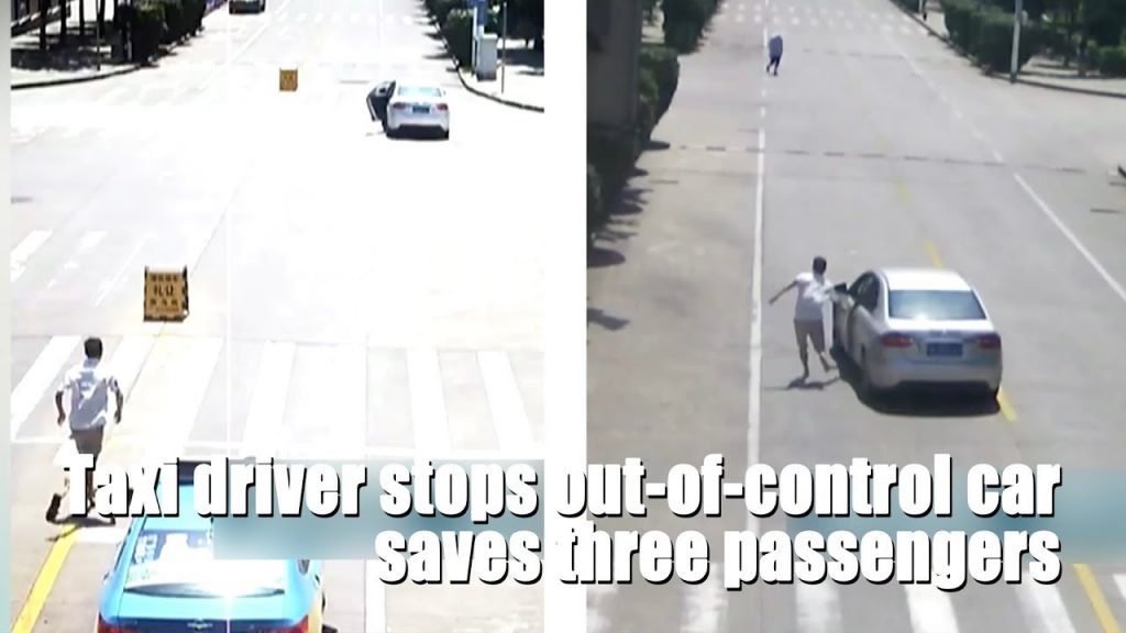 Βίντεο: Τρόμος από ανεξέλεγκτο αυτοκίνητο – Πώς ένας οδηγός ταξί κατάφερε να σώσει τη ζωή των επιβατών