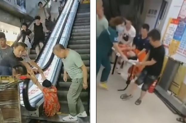 Το πόδι της μάγκωσε στην κυλιόμενη σκάλα και ακρωτηριάστηκε (βίντεο)