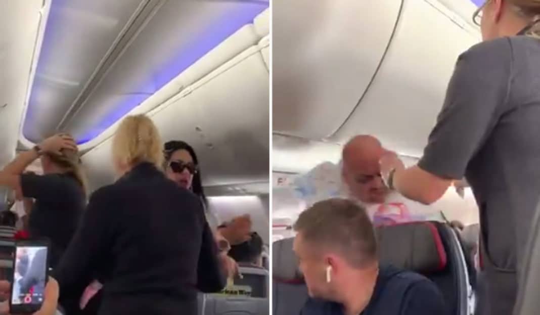 Απίστευτος καβγάς σε αεροπλάνο: Του έσπασε το laptop στο κεφάλι λόγω ζήλειας [βίντεο]