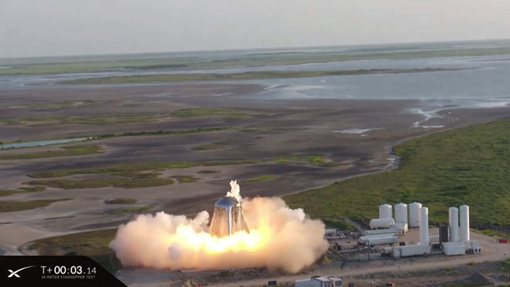 Ο πύραυλος Starhopper της SpaceX τυλίχθηκε στις φλόγες – (βίντεο)