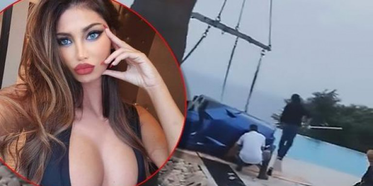 Η πρώην του Νεϊμάρ έκανε το απίστευτο! – Έριξε Λαμποργκίνι σε πισίνα γιατί δεν μπορούσε να φρενάρει! (φωτο-βίντεο)