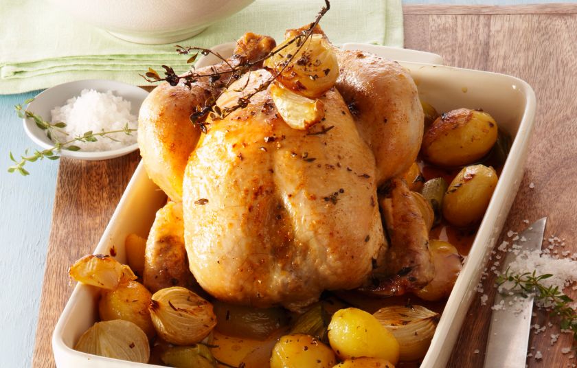 Συνταγή: Κοτόπουλο με λαχανικά στη γάστρα