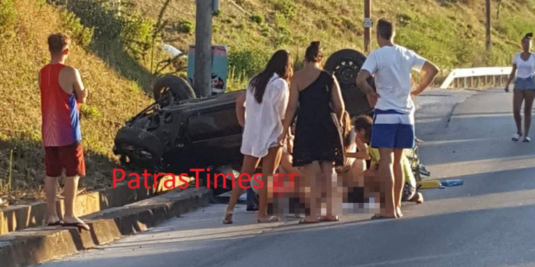 Στο «τσακ» γλίτωσαν: Σοβαρό ατύχημα στην Παλαιά Εθνική Οδό Πατρών – Αθηνών