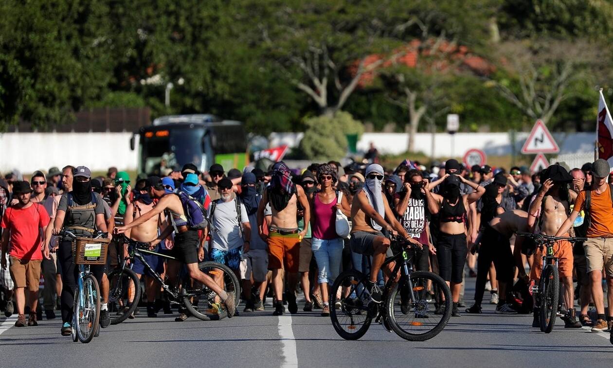 Γαλλία: Συλλήψεις και τραυματισμοί στις διαδηλώσεις για τη σύνοδο κορυφής G7