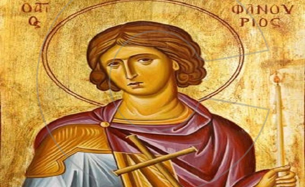 Γιατί ο Άγιος Φανούριος απεικονίζεται κρατώντας ένα κερί στο χέρι;