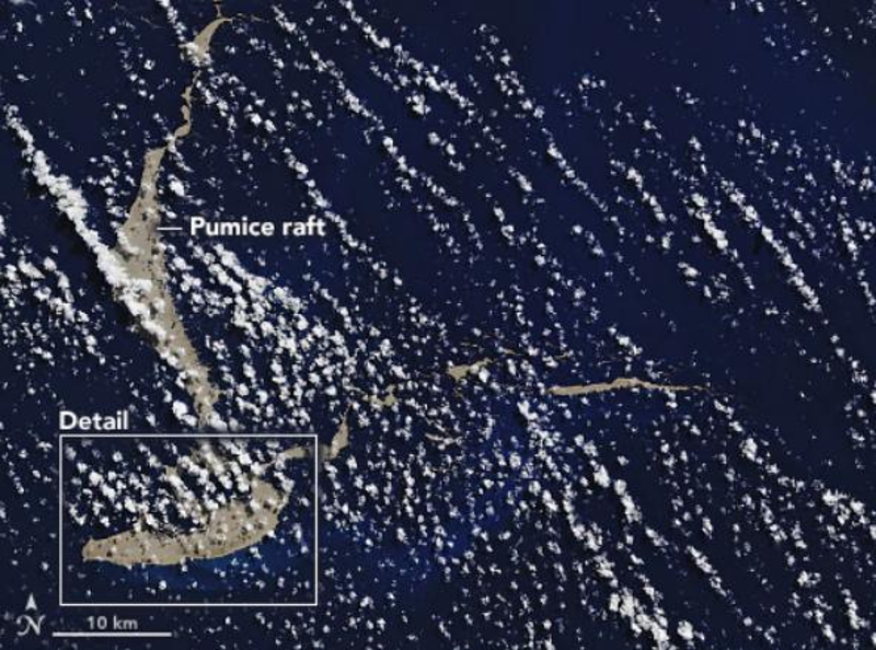 Nησί από ελαφρόπετρα ίσο με το Μανχάταν πλέει στον Ειρηνικό Ωκεανό – Tι λένε οι επιστήμονες (φωτο-βίντεο)