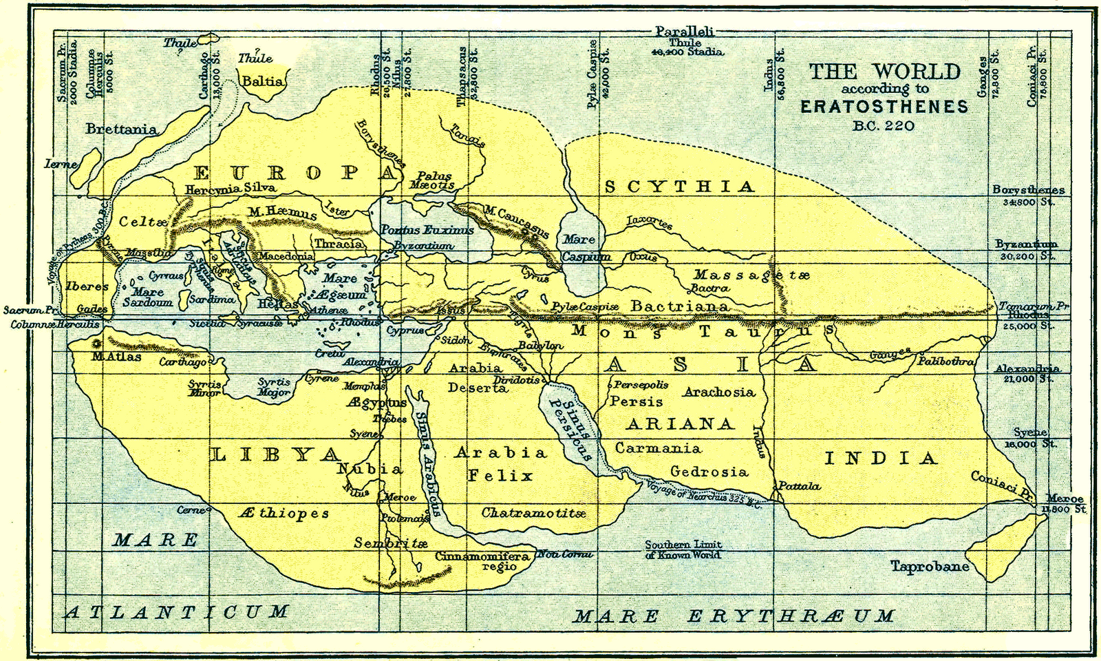 Ο αρχαιότερος χάρτης χρονολογείται από το 500 π.Χ. και είναι γραμμένος στα ελληνικά