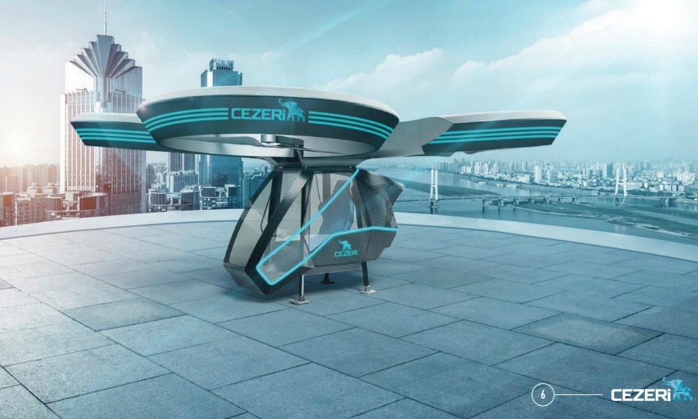 Ο Ρ.Τ.Ερντογάν αποκάλυψε το πρώτο ιπτάμενο αυτοκίνητο που σχεδιάστηκε και κατασκευάστηκε στην Τουρκία (φωτό)