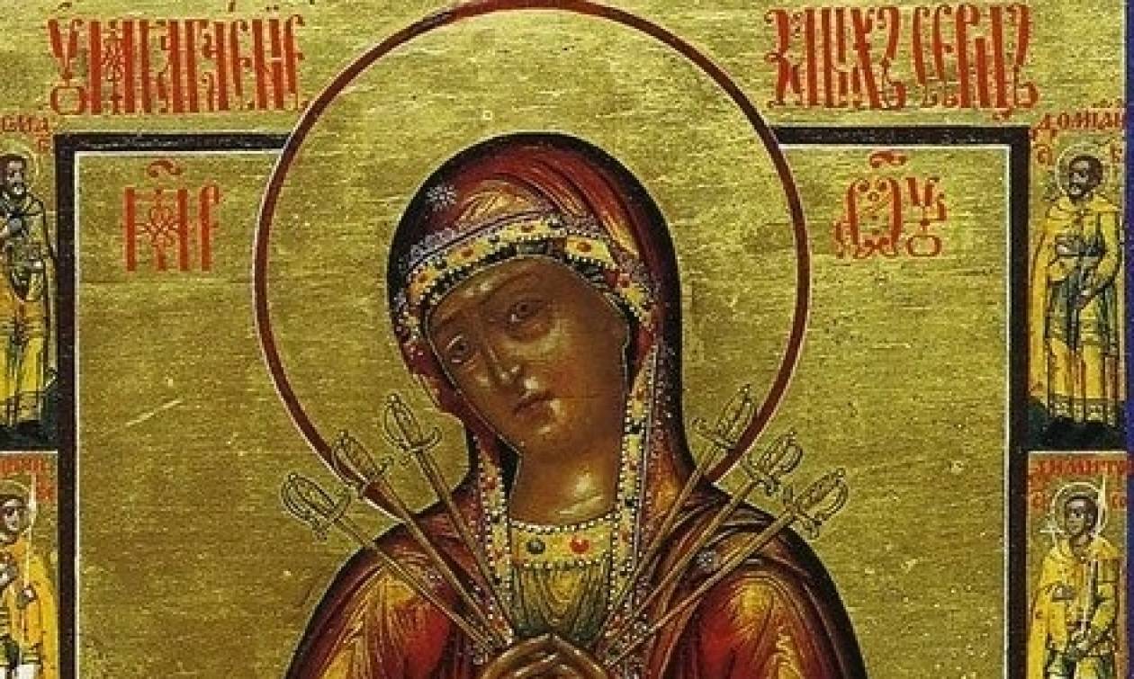 Δάκρυσε η εικόνα της Παναγιάς για τους δίδυμους πύργους (φώτο)