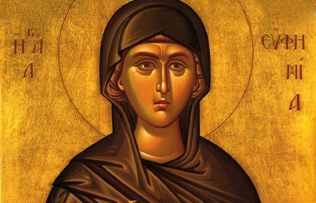 Σήμερα τιμάται η Αγία Ευφημία – Όταν συνάντησε τον Γέροντα Παΐσιο