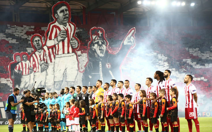 Το εντυπωσιακό κορεό του Ολυμπιακού (φώτο)