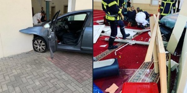 Γαλλία: Αυτοκίνητο έπεσε στο Μεγάλο Τέμενος του Κολμάρ (φώτο-βίντεο)