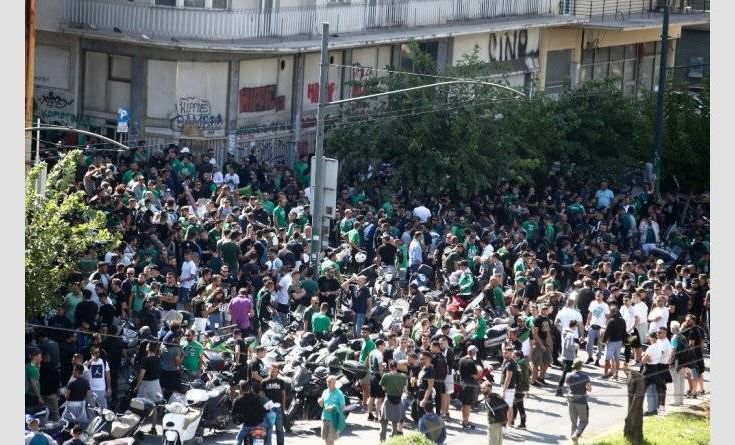 Διαμαρτυρία οπαδών του Παναθηναϊκού κατά Αλαφούζου