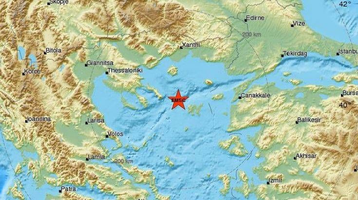 Σεισμική δόνηση 3,7 Ρίχτερ ανοικτά της Χαλκιδικής