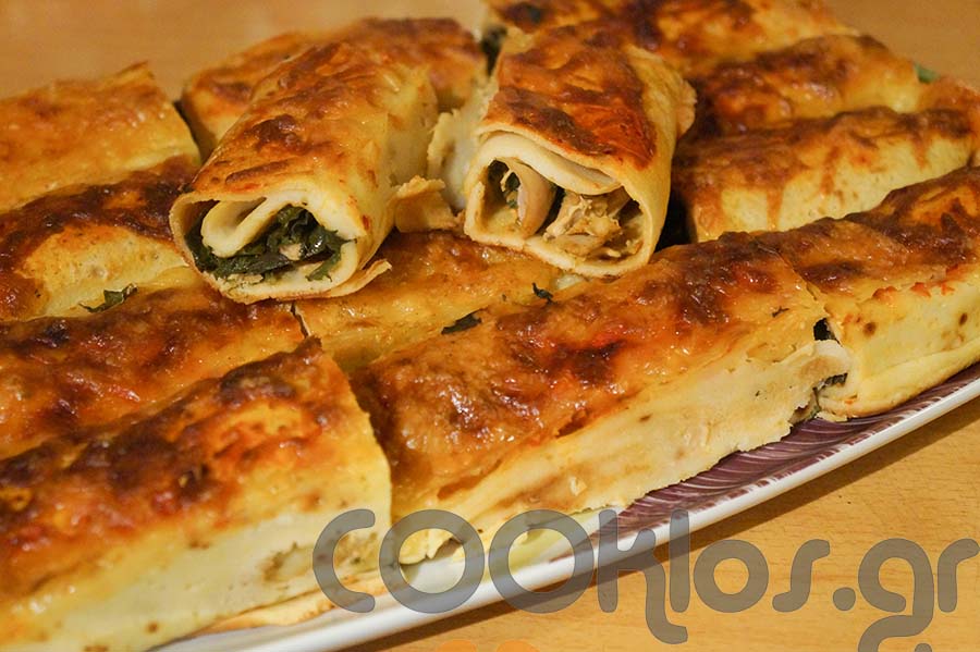 Η συνταγή της ημέρας: Κρέπες με σπανάκι και κοτόπουλο