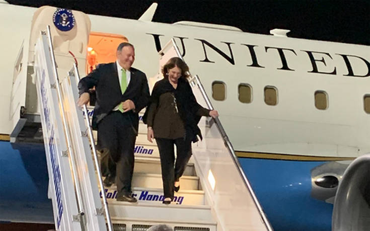 Έφτασε ο Αμερικανός υπουργός Εξωτερικών στην Αθήνα – Αύριο υπογράφεται η συμφωνία αμυντικής συνεργασίας