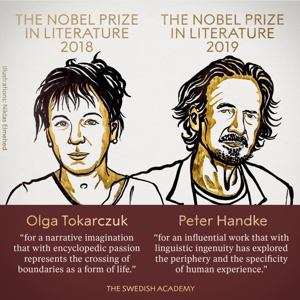 Στους Olga Tokarczuk και Peter Handke το Νόμπελ Λογοτεχνίας