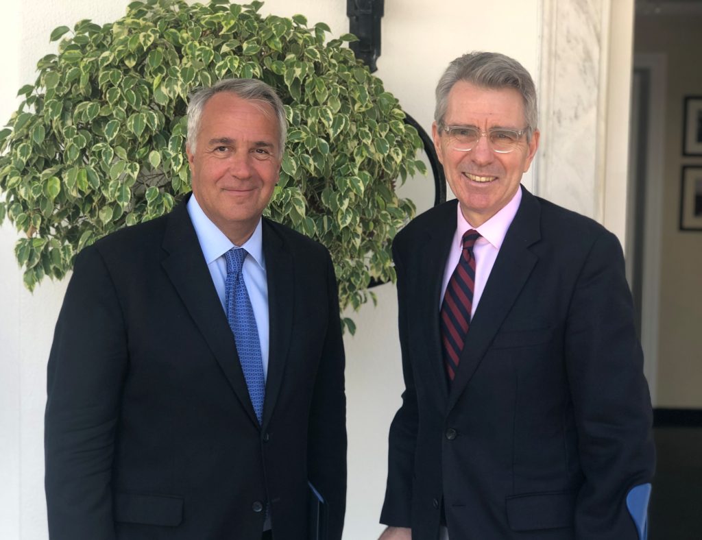 Πραγματοποιήθηκε η Συνάντηση Μ.Βορίδη με τον Αμερικανό Πρεσβή (φώτο)