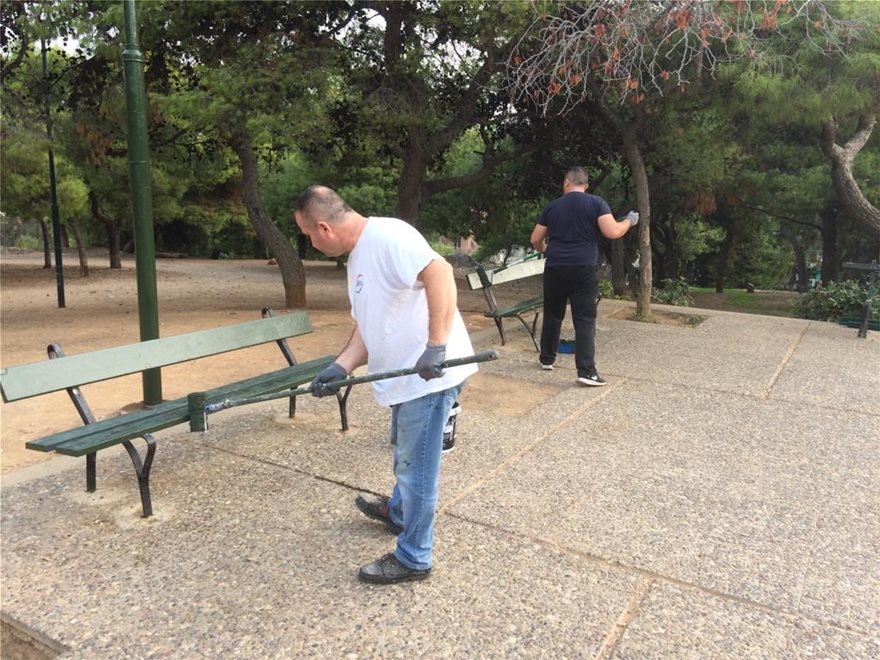 Το Πάρκο Λαμπράκη στον Νέο Κόσμο αλλάζει όψη (φώτο)