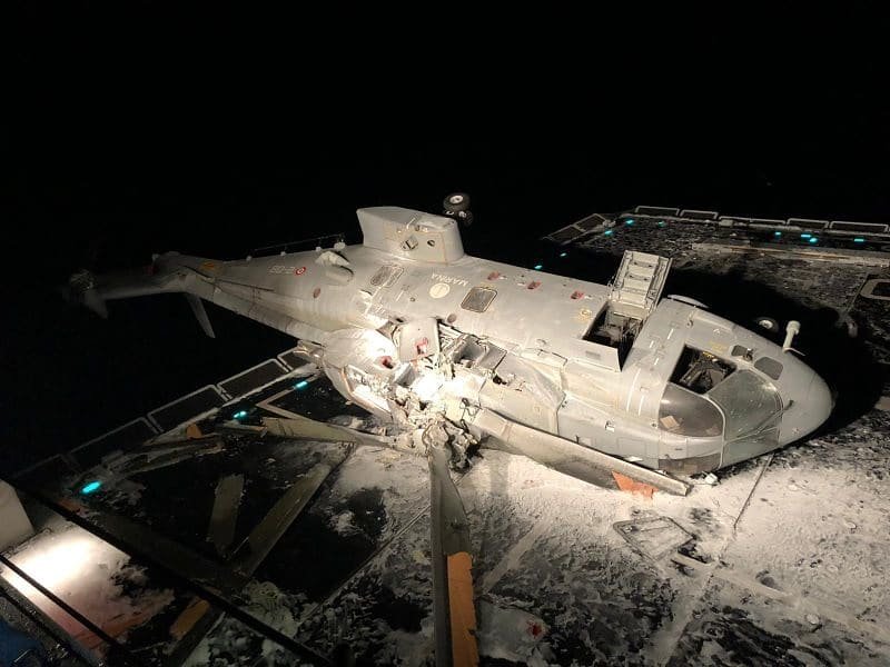 Ιταλικό Ναυτικό: Βαριά προσνήωση καταστρέφει (σχεδόν) ένα AW101