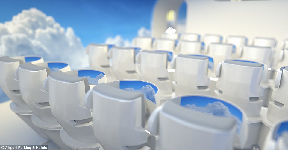 Backseat monitors would be a thing of the past, replaced with wraparound virtual reality headsets that display 3D films and programmes