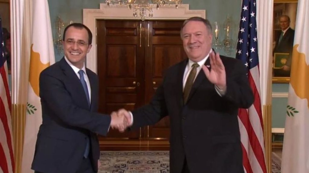 Ο Ν.Χριστοδουλίδης θα συναντηθεί με τον Μ.Πομπέο: Στην ατζέντα οι τουρκικές προκλήσεις και Κυπριακό