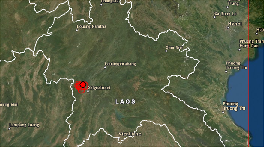 Ισχυρή σεισμική δόνηση 6,1 Ρίχτερ έπληξε το Λάος (βίντεο)