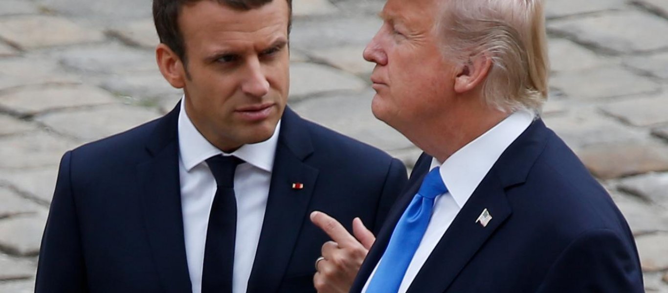 Ολοκληρωτική σύγκρουση Τραμπ-Μακρόν: Έρχεται 100% αύξηση στους δασμούς των γαλλικών προϊόντων