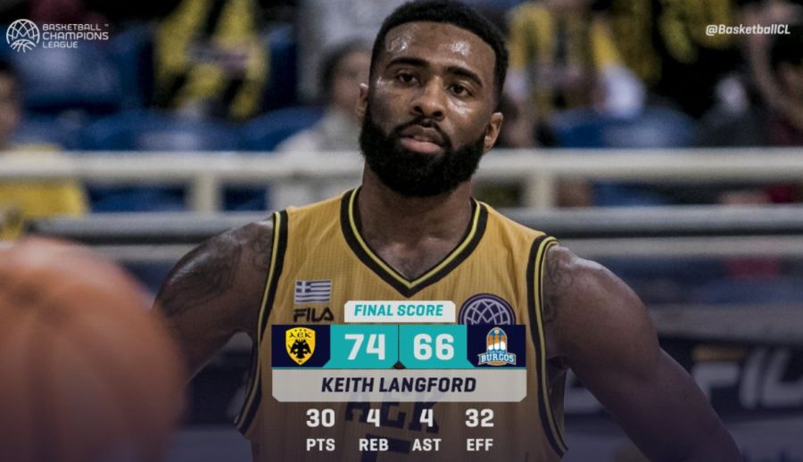 Λάνγκφορντ: «Στην ΑΕΚ απολαμβάνω το μπάσκετ θα παίζω ως τα 40»