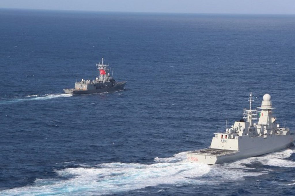 Η αριστερή ιταλική κυβέρνηση έστειλε την φρεγάτα στην Κύπρο για να κάνει χθες άσκηση με… τους Τούρκους (βίντεο)