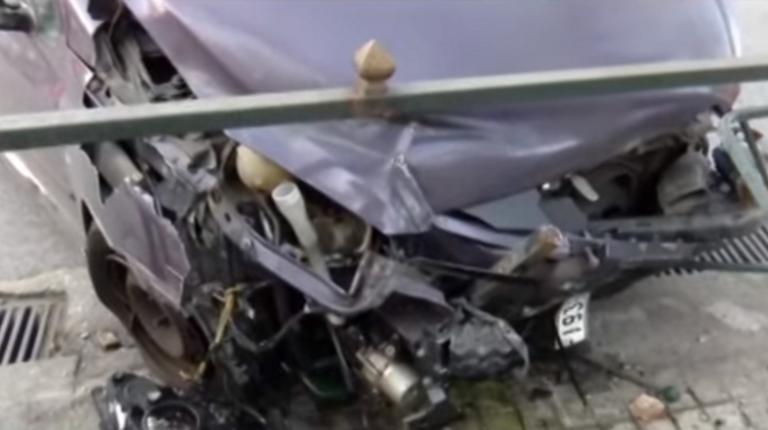 Σώθηκε από θαύμα μια μέρα πριν τον γάμο του – Καταστράφηκε το αυτοκίνητό του (βίντεο)